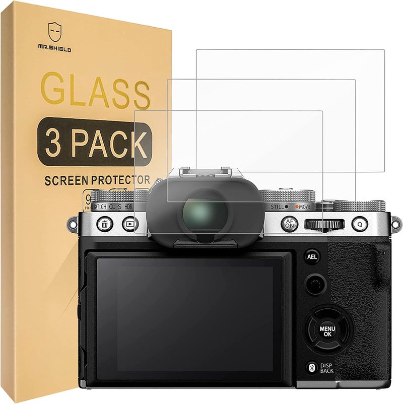 Mr Shield [3-Pack] Screen Protector For Fujifilm X-T5 XT5 Camera [Tempered Glass] [Japan Glass with 9H Hardness] Screen Protector - Image 1